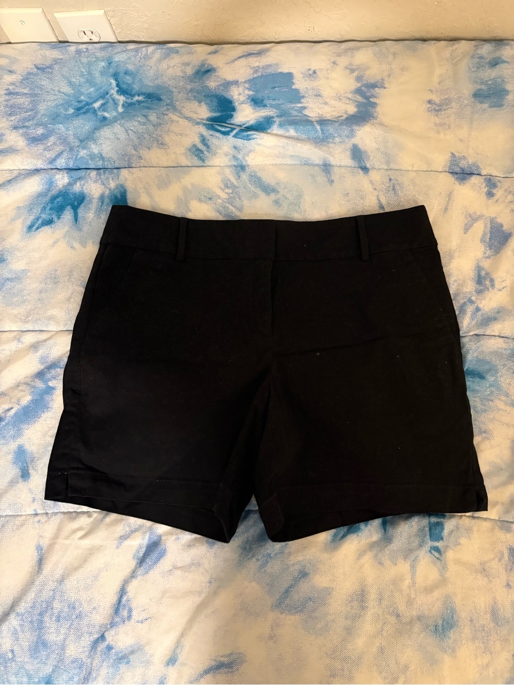 LOFT Black Tailored Bermuda Shorts